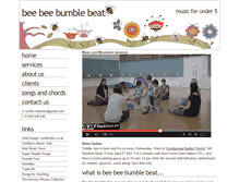 Tablet Screenshot of beebeebumblebeat.co.uk